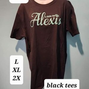 Black tee A Little Bit Alexis Schitt's Creek new